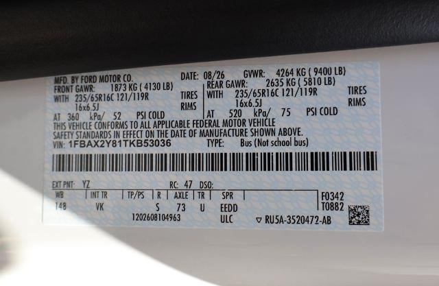 2026 Ford Transit Passenger Wagon XL