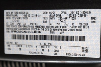 2025 Ford Escape Active Demo