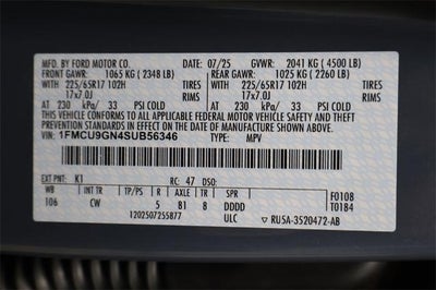 2025 Ford Escape Active Demo