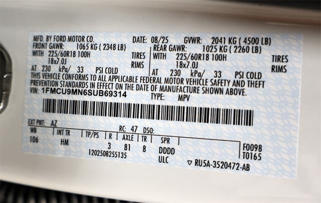 2025 Ford Escape ST-Line Demo