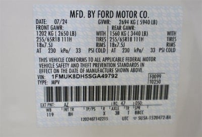 2025 Ford Explorer Active Demo