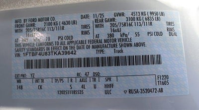 2026 Ford Transit Cargo Van Base