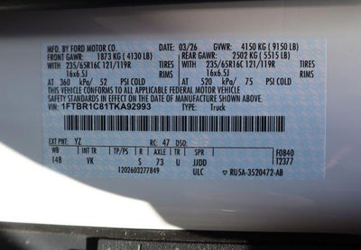 2026 Ford Transit Cargo Van Base