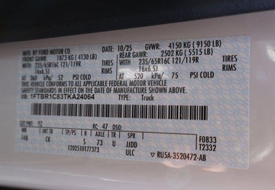 2026 Ford Transit Cargo Van Base