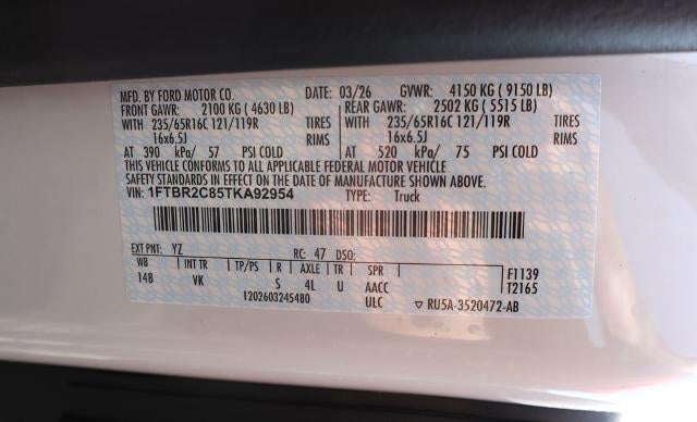 2026 Ford Transit Cargo Van Base