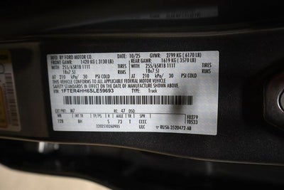 2025 Ford Ranger XLT Demo