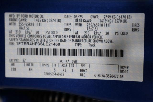 2025 Ford Ranger XLT Demo