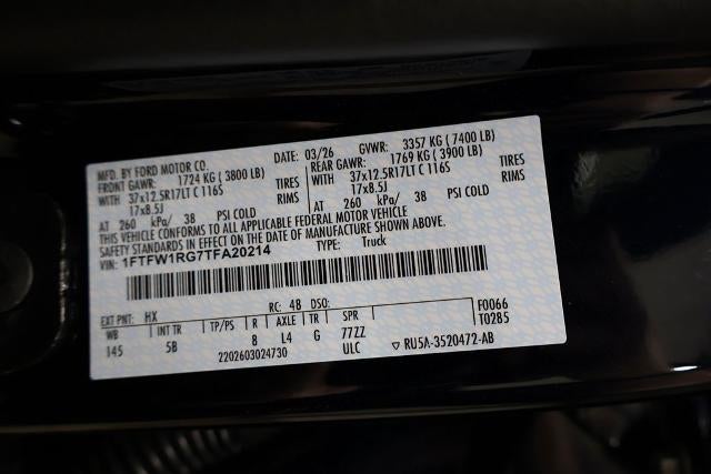 2026 Ford F-150 Raptor 37 Pkg