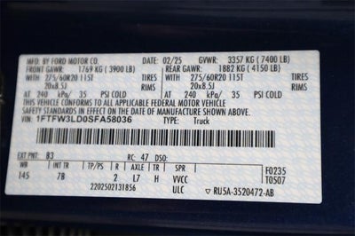 2025 Ford F-150 XLT Demo