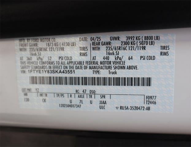 2025 Ford Transit Cargo Van Base