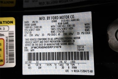 2025 Ford Bronco Sport Big Bend Demo