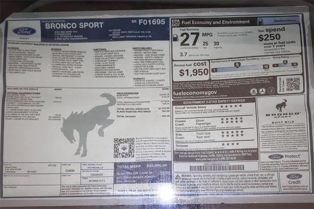 2025 Ford Bronco Sport Big Bend Demo