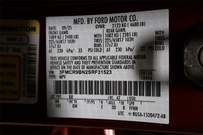 2025 Ford Bronco Sport Big Bend Demo