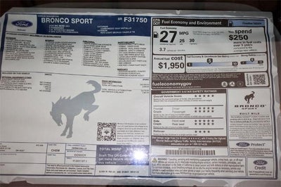 2025 Ford Bronco Sport Big Bend Demo