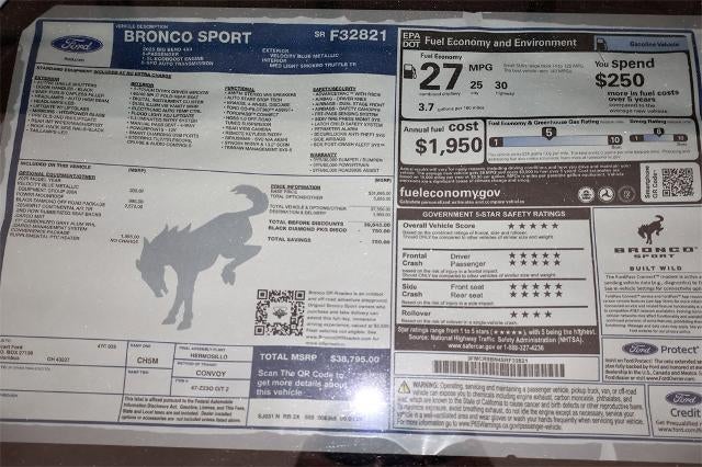 2025 Ford Bronco Sport Big Bend Demo