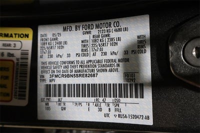 2025 Ford Bronco Sport Big Bend Demo