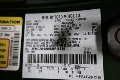 2025 Ford Bronco Sport Big Bend Demo