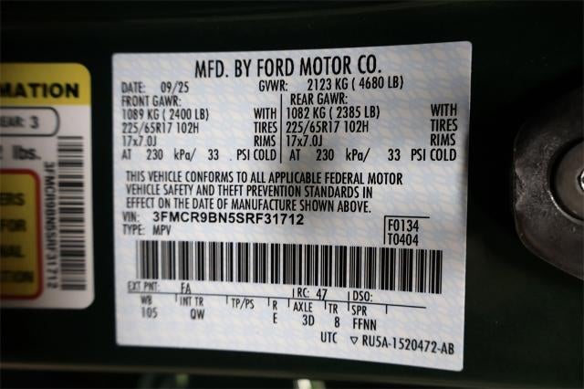 2025 Ford Bronco Sport Big Bend Demo