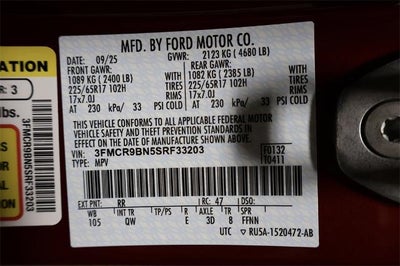 2025 Ford Bronco Sport Big Bend Demo