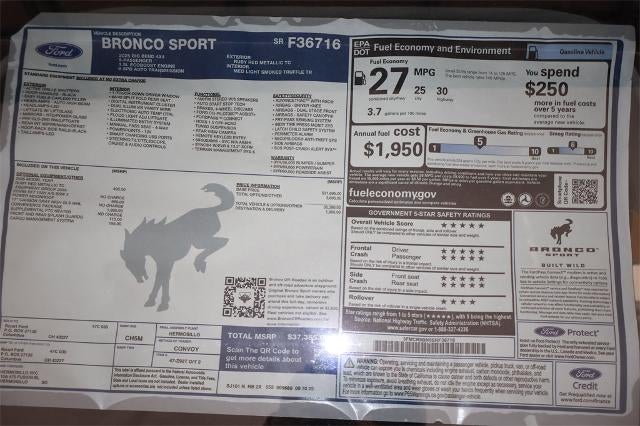 2025 Ford Bronco Sport Big Bend Demo