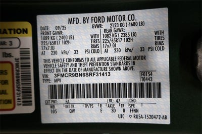 2025 Ford Bronco Sport Big Bend Demo