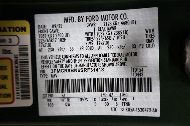 2025 Ford Bronco Sport Big Bend Demo