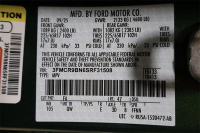 2025 Ford Bronco Sport Big Bend Demo