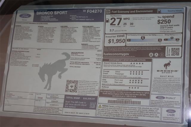 2025 Ford Bronco Sport Big Bend Demo