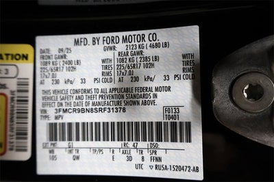 2025 Ford Bronco Sport Big Bend Demo