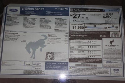 2025 Ford Bronco Sport Big Bend Demo