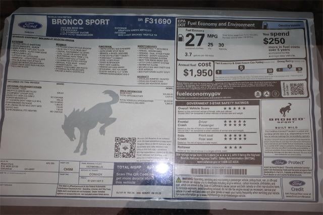 2025 Ford Bronco Sport Big Bend Demo