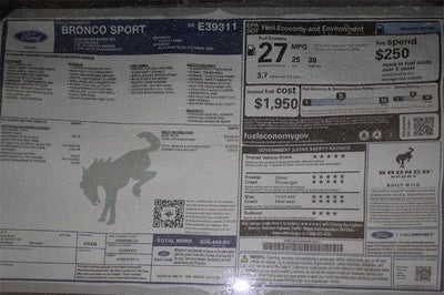 2025 Ford Bronco Sport Outer Banks Demo