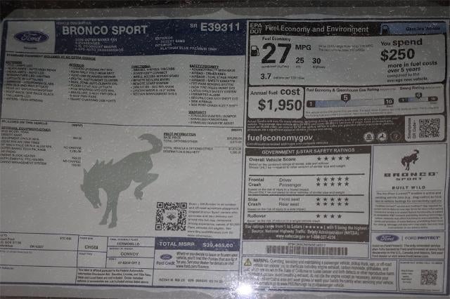 2025 Ford Bronco Sport Outer Banks Demo