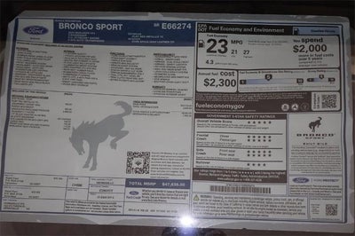 2025 Ford Bronco Sport Badlands Demo