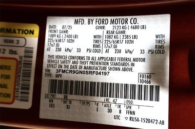 2025 Ford Bronco Sport Heritage Demo