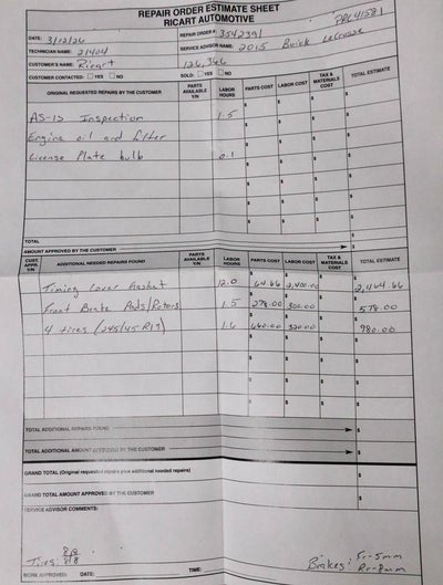 2015 Buick LaCrosse Leather