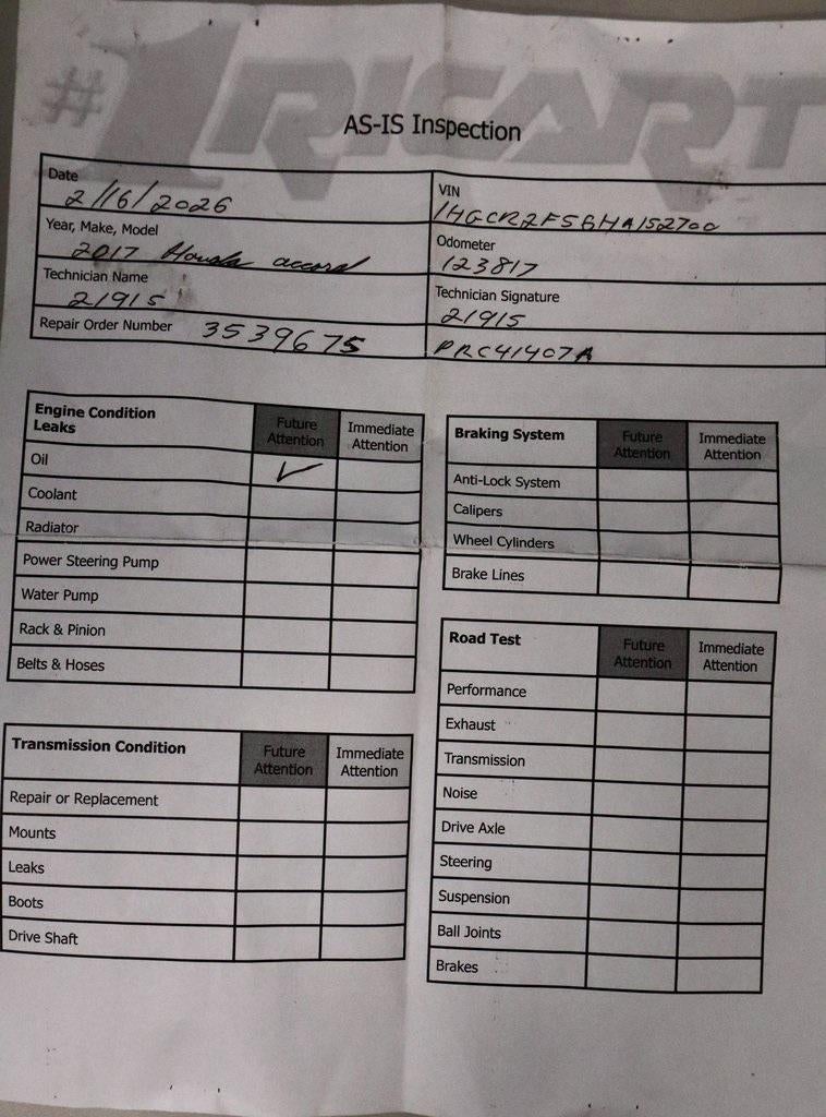 2017 Honda Accord Sedan Sport