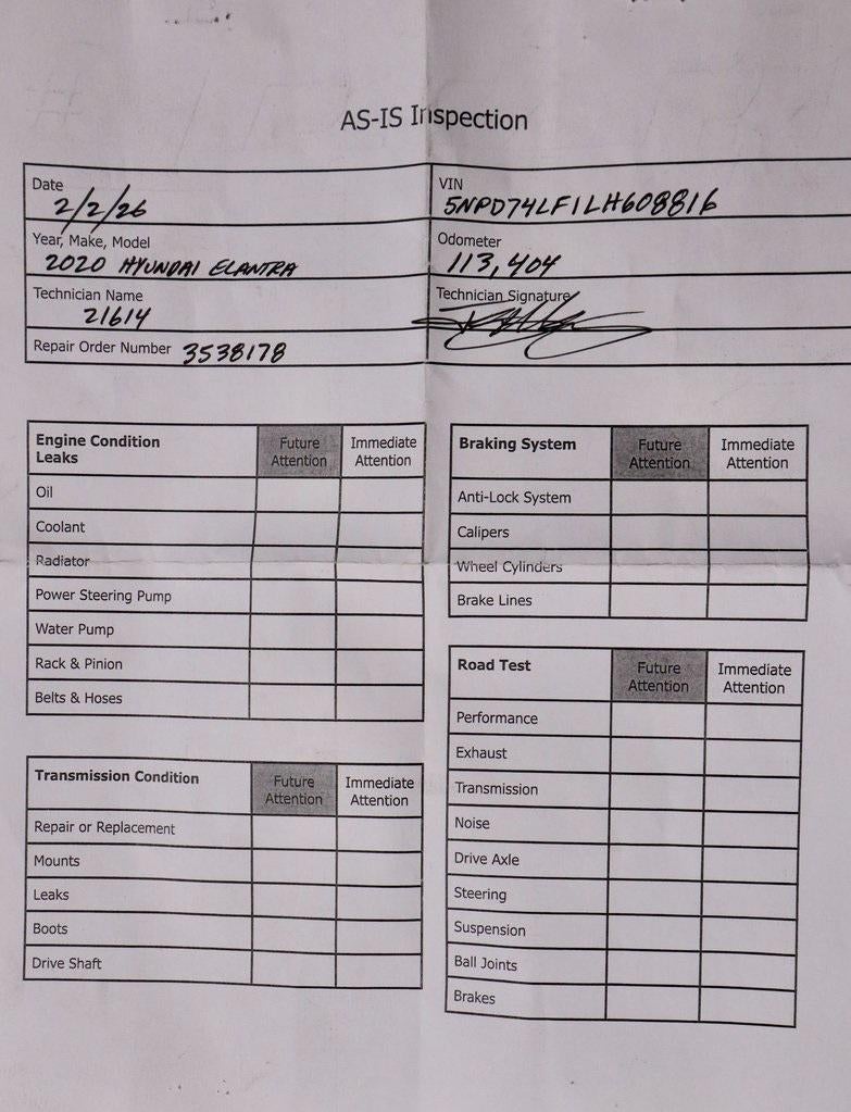 2020 Hyundai ELANTRA SE