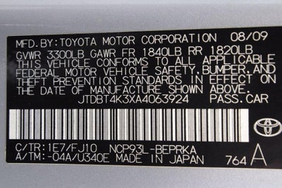 2010 Toyota Yaris Base