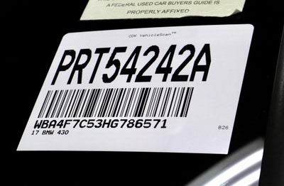 2017 BMW 430i Gran Coupe