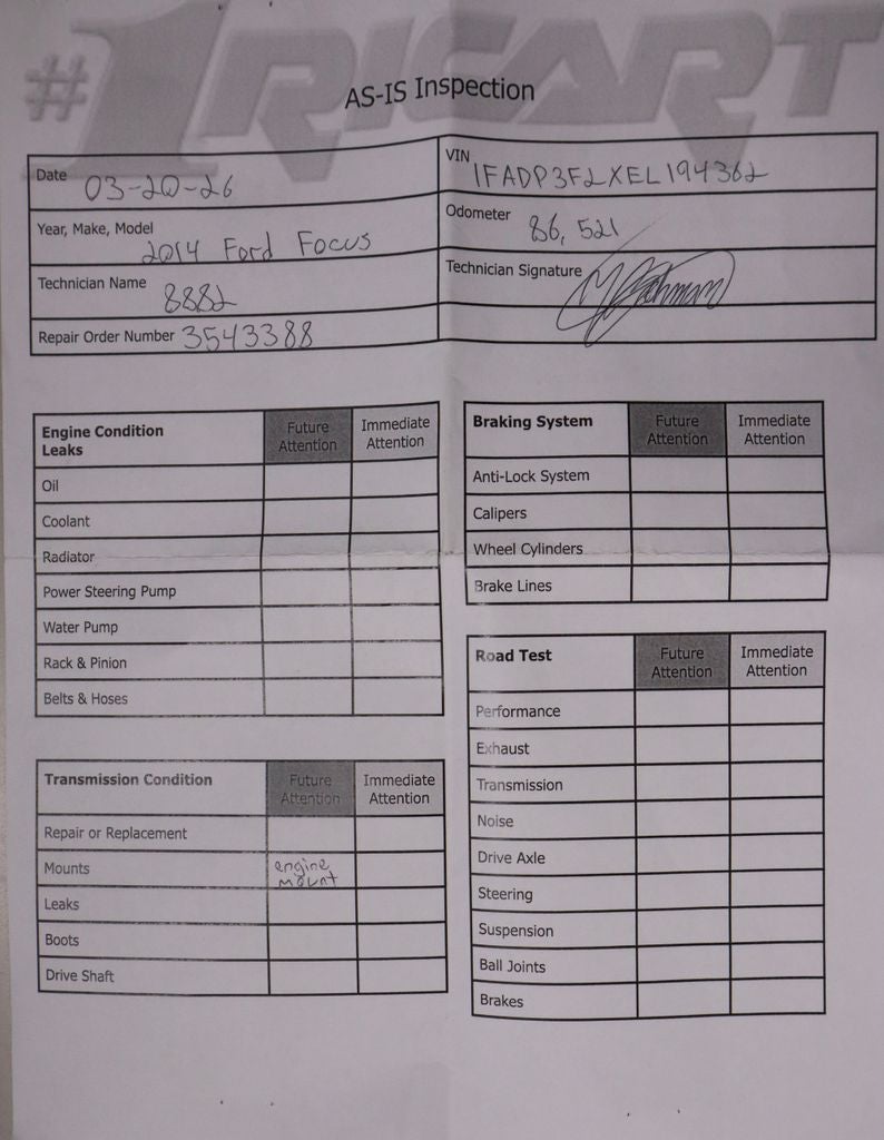 2014 Ford Focus 4dr Sdn SE