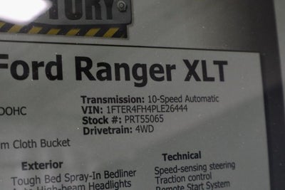 2023 Ford Ranger XLT 4WD SuperCrew 5' Box