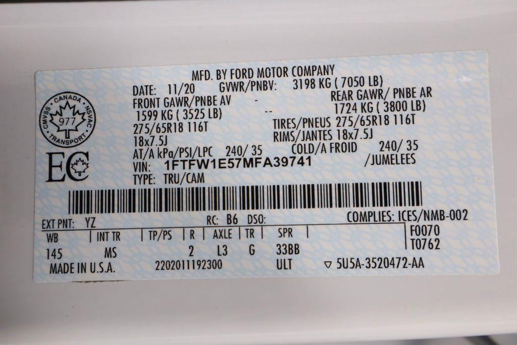 2021 Ford F-150 XLT 4WD SuperCrew 5.5' Box