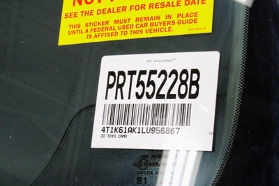 2020 Toyota Camry XSE Auto (Natl)