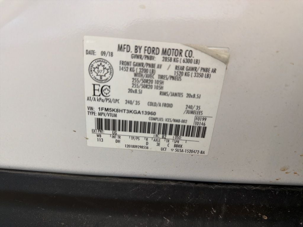 2019 Ford Explorer Platinum