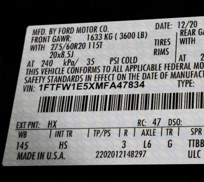 2021 Ford F-150 Lariat