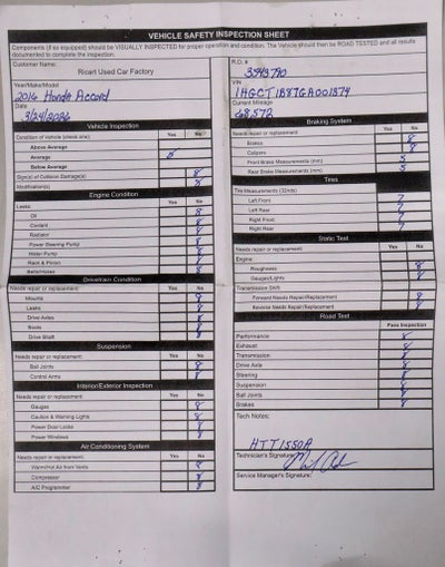 2016 Honda Accord Coupe EX-L