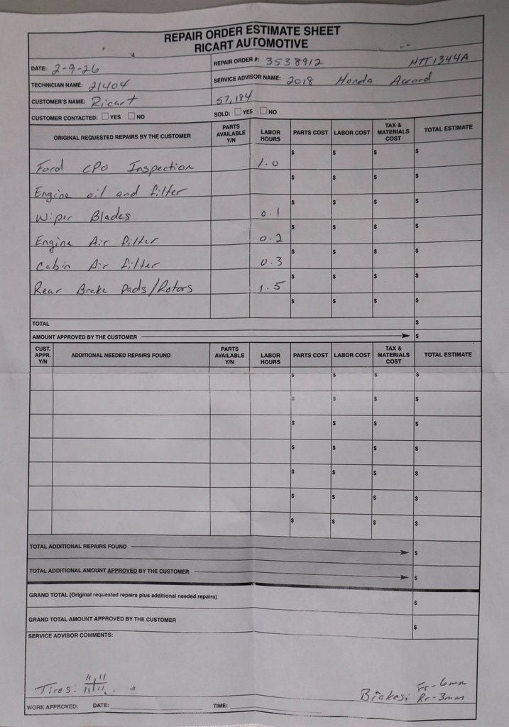 2018 Honda Accord Sedan EX-L 2.0T