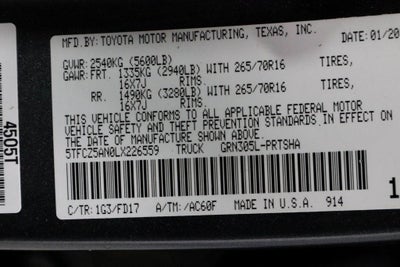 2020 Toyota Tacoma 4WD TRD Off-Road