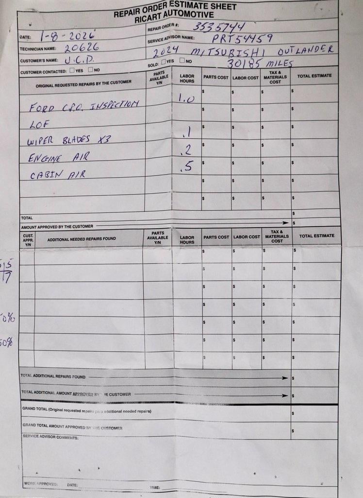2024 Mitsubishi Outlander Sport 2.0 ES